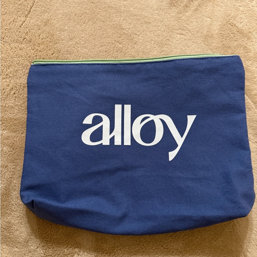 ALLOY Navy Pouch with White Logo